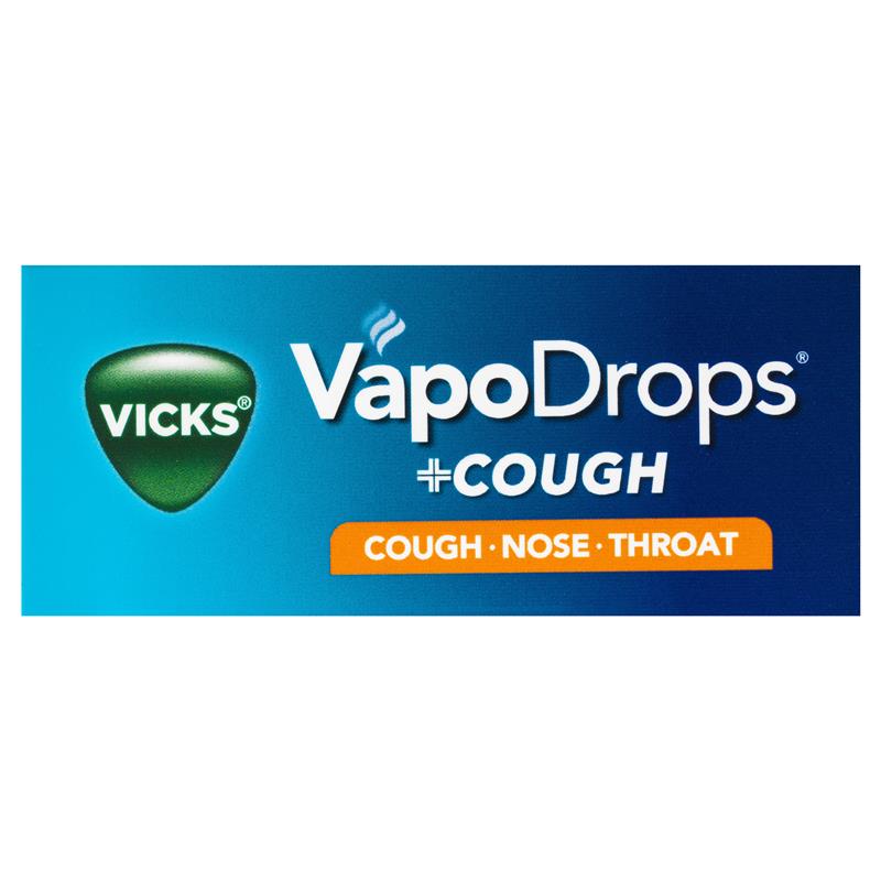 Vicks VapoDrops + Cough Orange Menthol 36 Lozenges