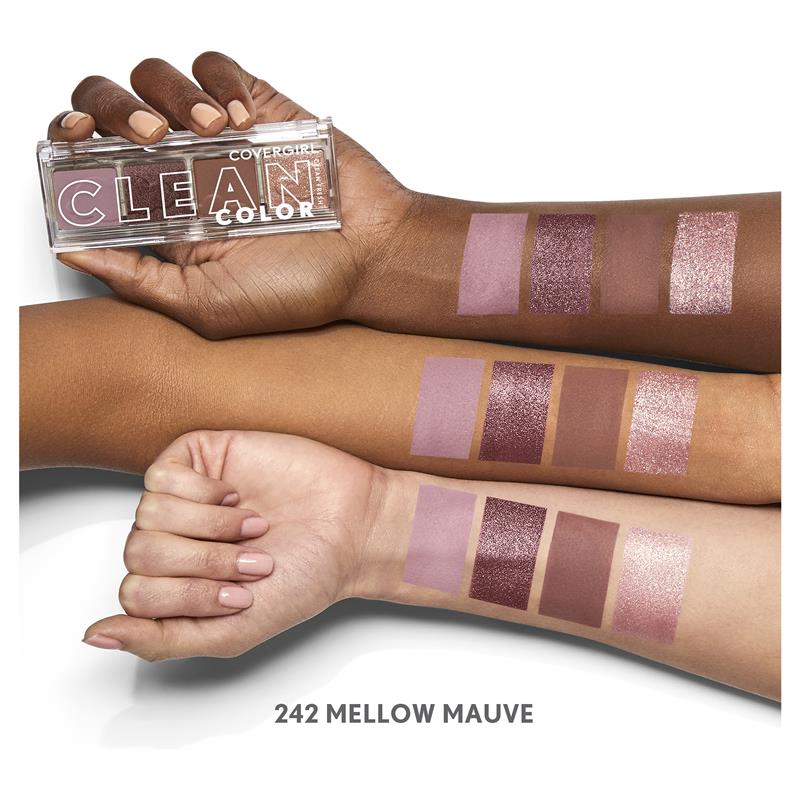 Covergirl Clean Colour Eyeshadow Quad #242 Mellow Mauve