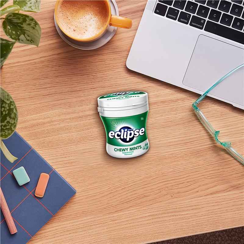 Eclipse Spearmint Chewy Mints 46 Piece Bottle