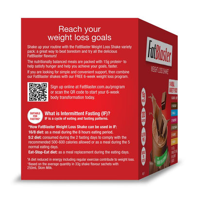 Fatblaster Weight Loss Shake Variety Pack 14 x 33g