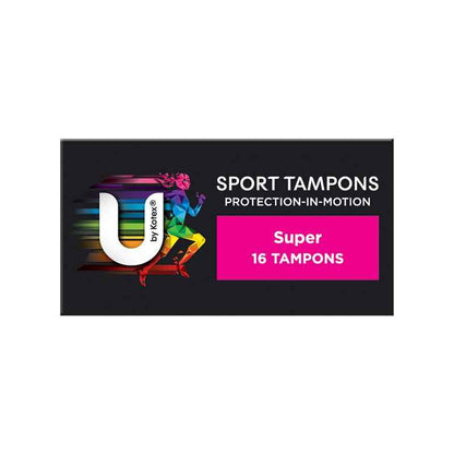 U By Kotex Sport Tampons Super 16 Pack