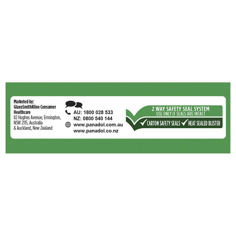 Panadol Rapid Soluble Paracetamol Pain Relief 20 Tablets