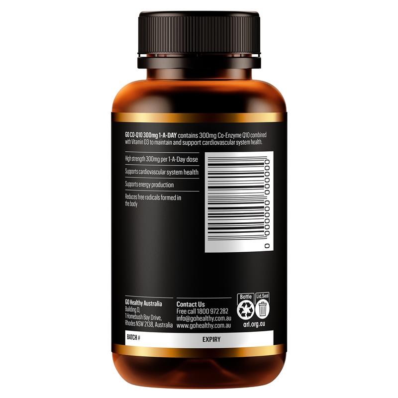 GO Healthy Co-Q10 300mg 1-A-DAY 90 Soft Capsules