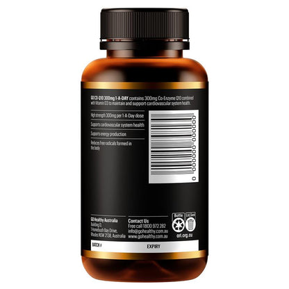 GO Healthy Co-Q10 300mg 1-A-DAY 90 Soft Capsules