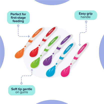 Nuby Weaning Spoons 6 Pack