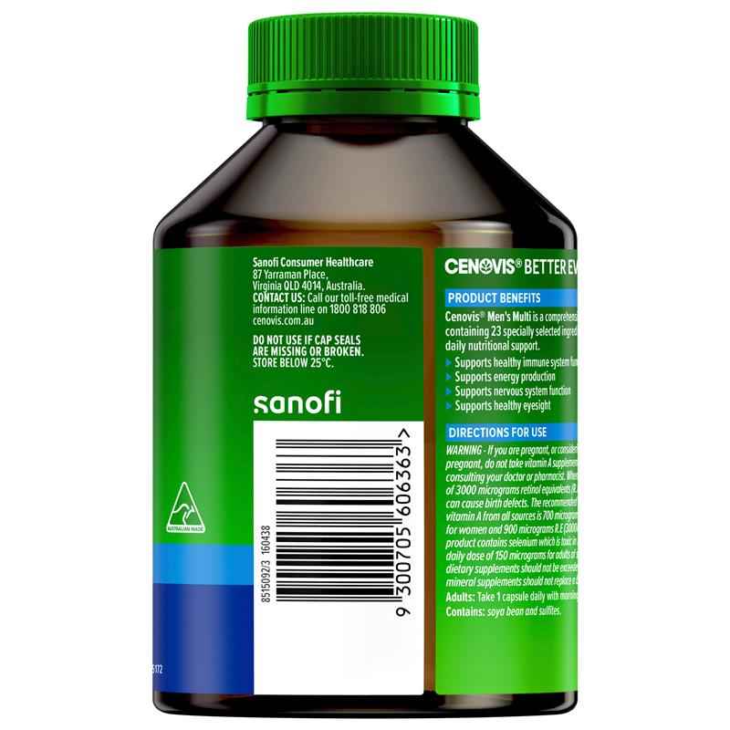 Cenovis Once Daily Mens Multi 100 Capsules Value Pack