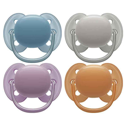 Avent Ultra Soft Soother Neutral 6 - 18 Months 2 Pack