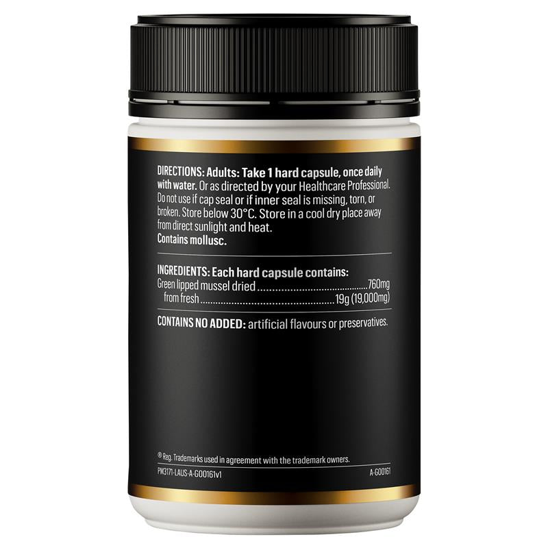 Go Healthy Mussel NZ Green Lipped 19000mg 100 Hard Capsule Exclusive Size