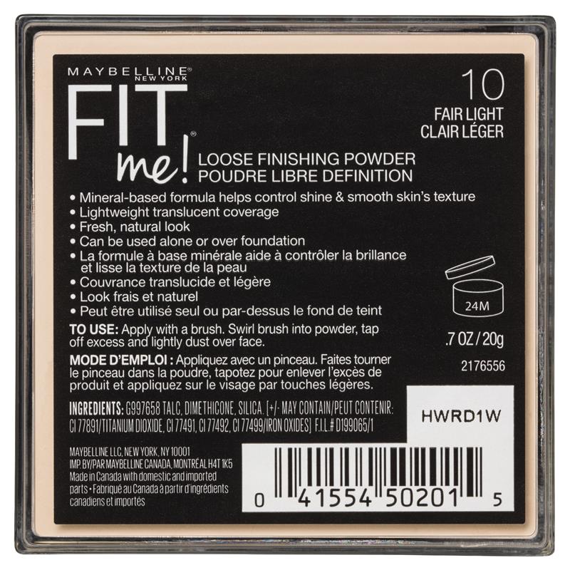 Maybelline Fit Me Loose Finishing Powder 10 Fair Light