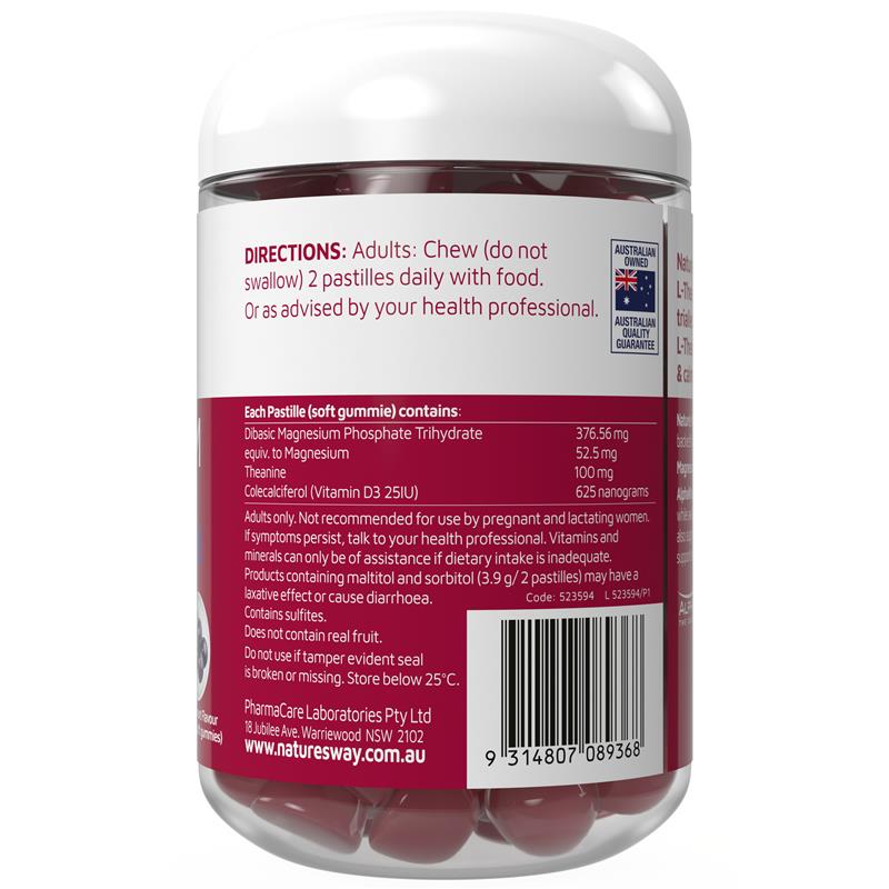 Nature's Way Gummies Magnesium with L-Theanine 60 Gummies