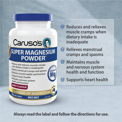 Carusos Super Magnesium Powder Berry 250g