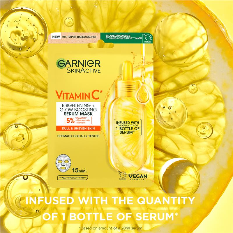 Garnier Hydra Bomb Vitamin C* Brightening & Hydrating Sheet Mask