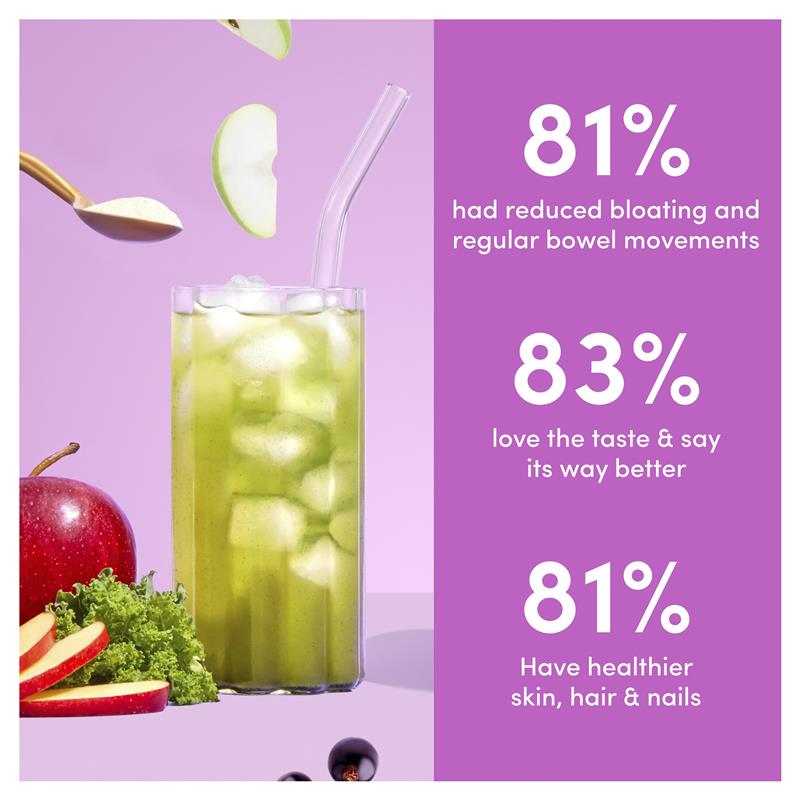 Fruity Greens & Collagen Powder - Apple Blackcurrant 308g
