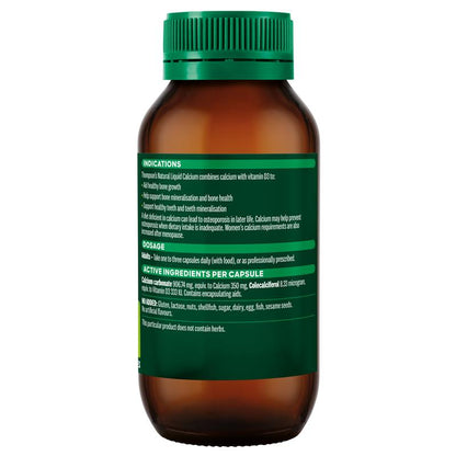 Thompson's Natural Liquid Calcium 60 Capsules