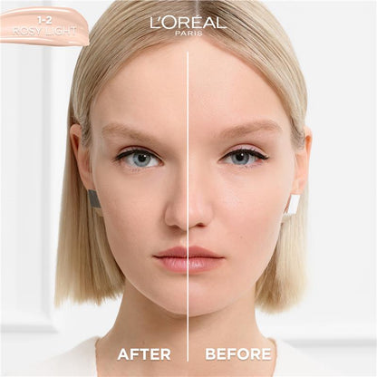 L'Oreal Paris True Match Nude Plumping Tinted Serum Foundation Rosy Light 1-2
