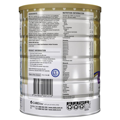 Alula Gold Stage 1 Newborn Infant Formula 0-6 Months 900g