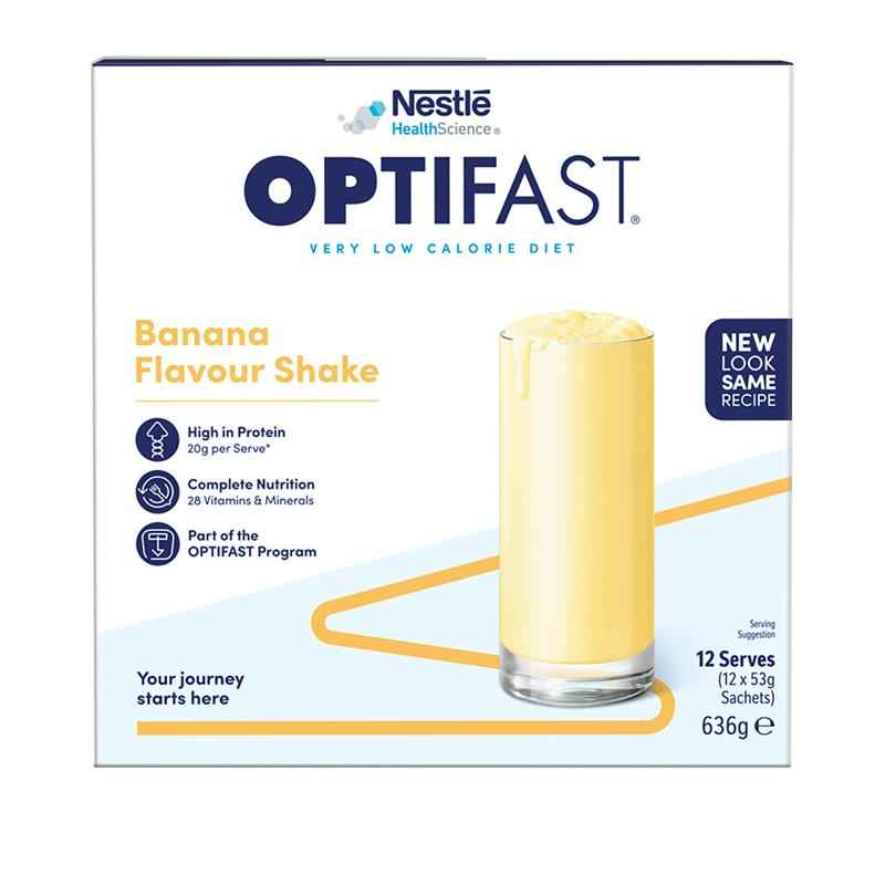 Optifast VLCD Shake Banana 12 x 53g NEW