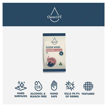 CleanLIFE Floor Wipes 25 Pack