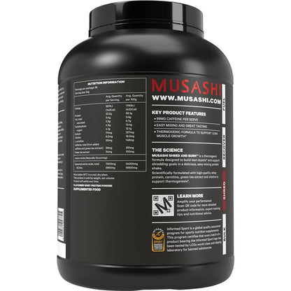 Musashi Shred And Burn Vanilla 2kg