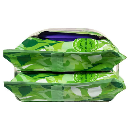 Swisspers Eco Aloe Vera Biodegradable Facial Wipes Twin Pack 2 x 25 Wipes