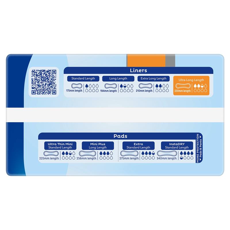 TENA Liner Ultra Long 22 Pack