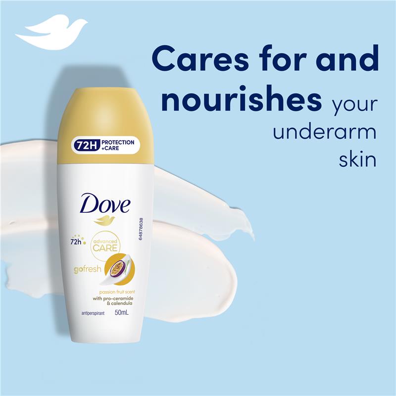 Dove Women Advanced Care Antiperspirant Deodorant 72h Roll On Passionfruit 50ml