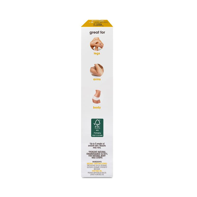 Nad's Natural Body Wax Strips 60 Pack