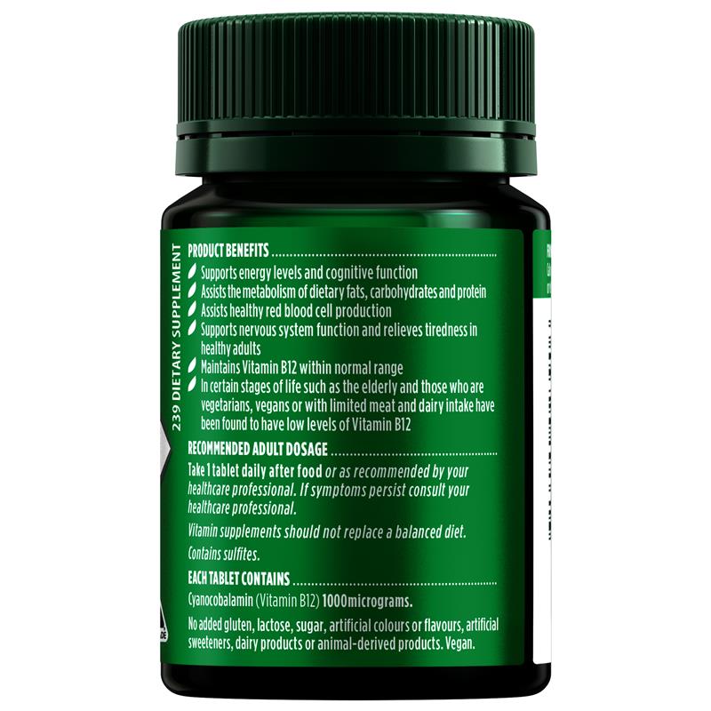 Nature's Own Vitamin B12 1000mcg 60 Tablets