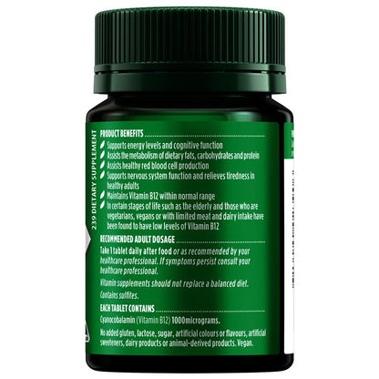 Nature's Own Vitamin B12 1000mcg 60 Tablets