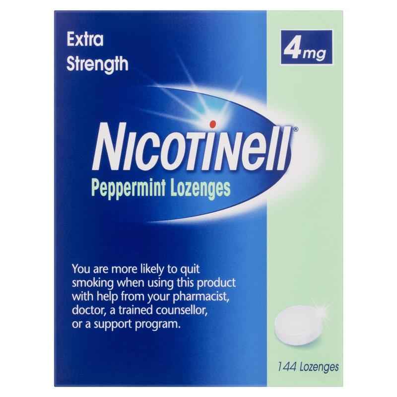 Nicotinell Lozenges Mint 4mg 144 Exclusive Size