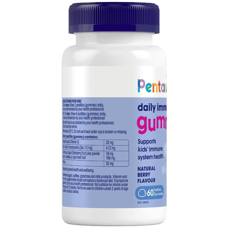 Pentavite Daily Immune Daily Kids Gummies 60 Gummies