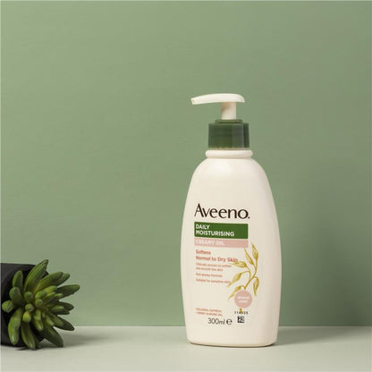 Aveeno Daily Moisturising Creamy Oil Almond Scent Body Lotion 300ml