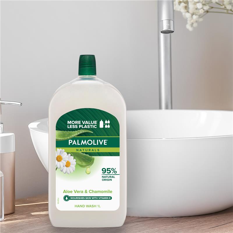 Palmolive Naturals Softwash Hand Wash Refill Aloe & Chamomile 1L