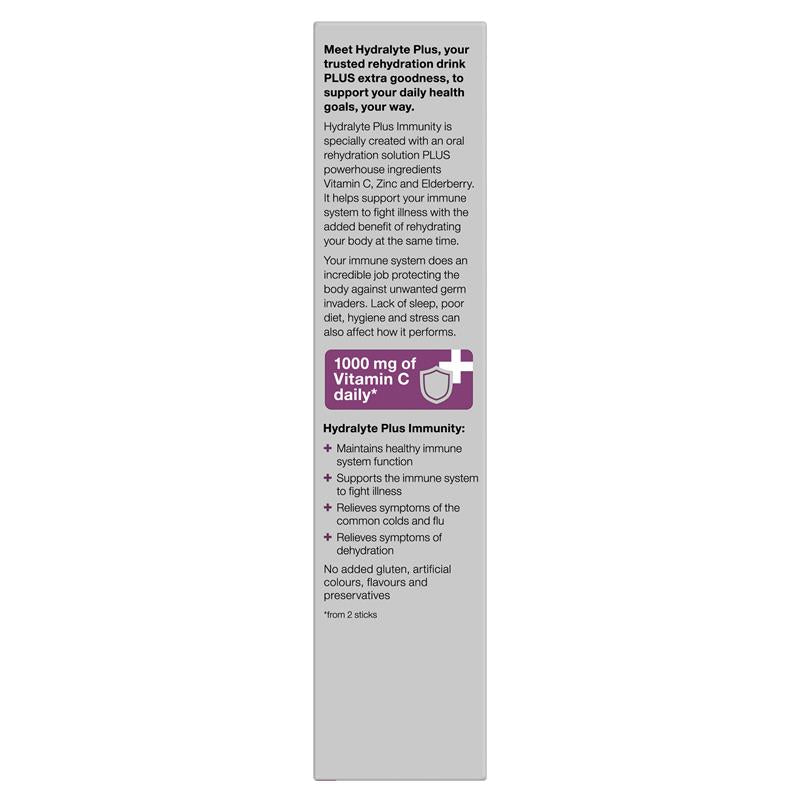 Hydralyte Plus Immunity Powder 10 Sticks - GimmeNow