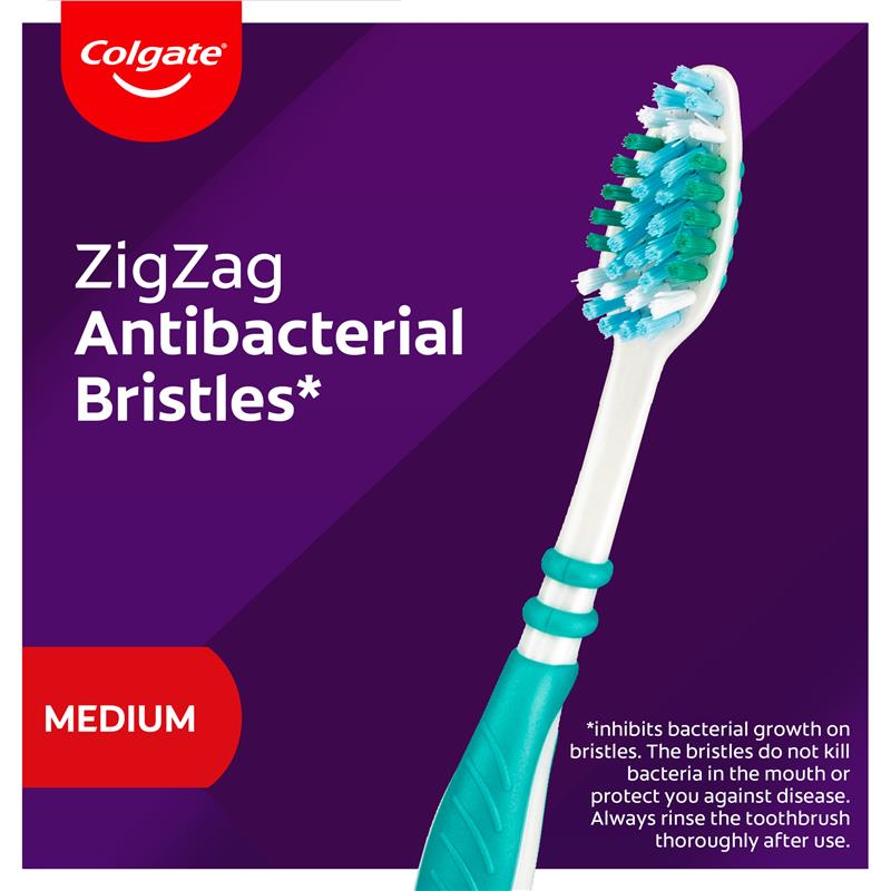 Colgate Zig Zag Deep Interdental Clean Toothbrush Medium Value 6 Pack - GimmeNow