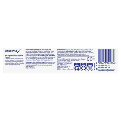 Sensodyne Sensitive Teeth Pain Repair & Protect Toothpaste 100g