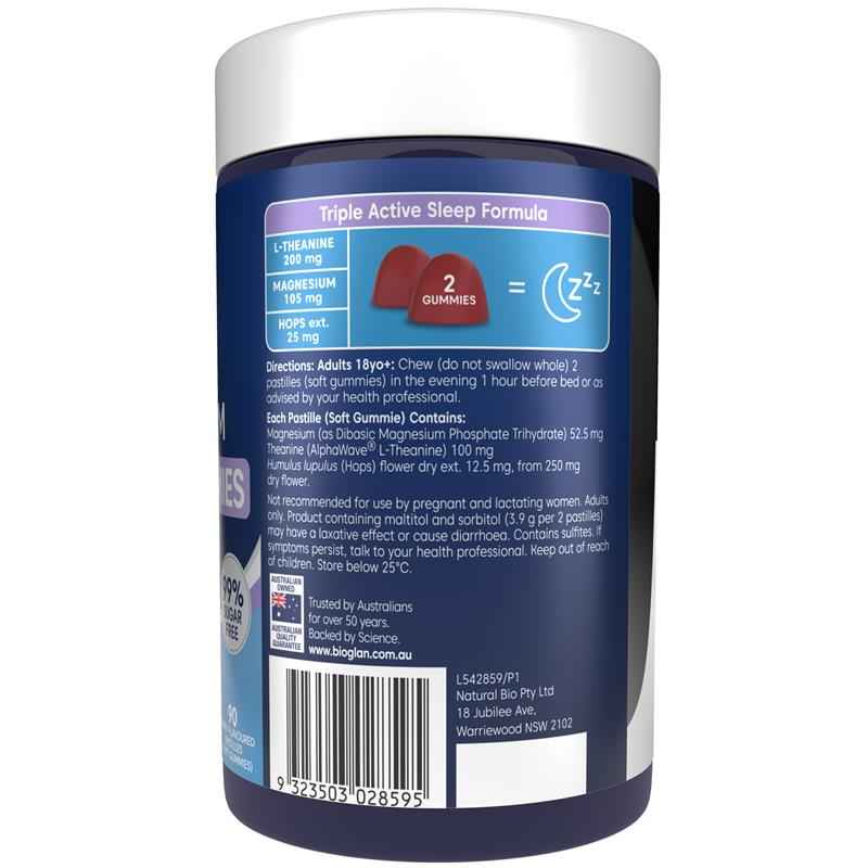 Bioglan Active Magnesium PM Deep Sleep Gummies 90 Pack