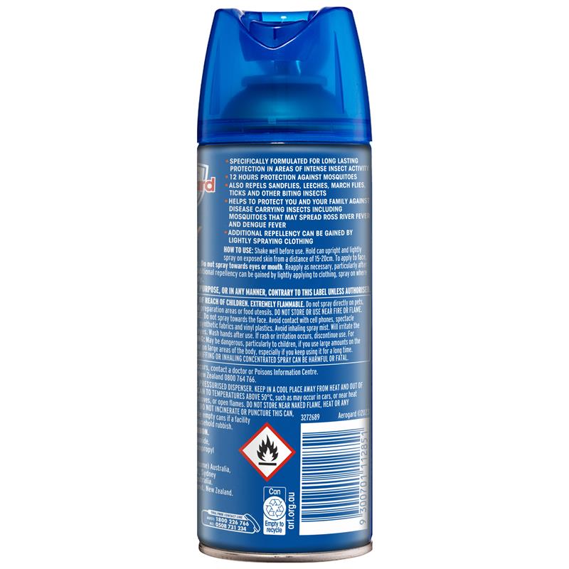 Aerogard Heavy Duty 40% Deet 300g Aerosol