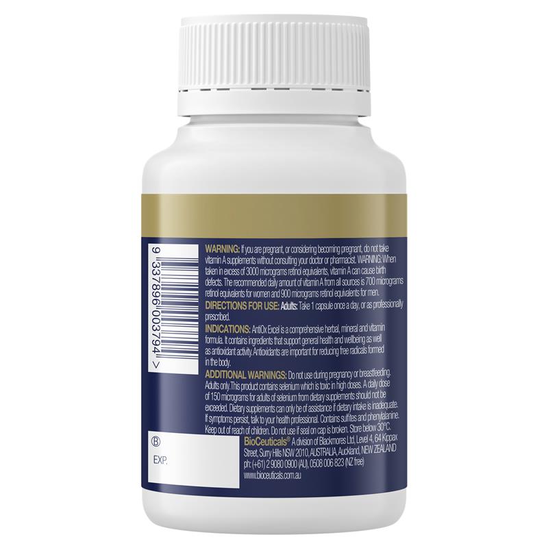 Bioceuticals AntiOx Excel 60 Capsules