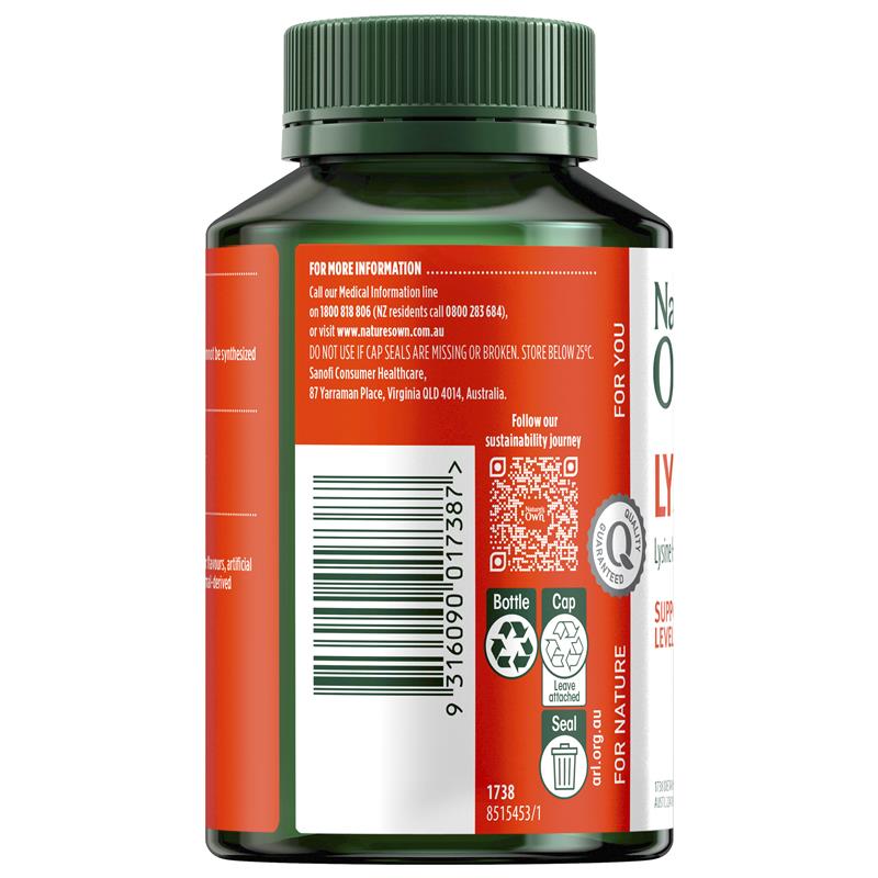 Natures Own Lysine 1000mg 100 Tablets