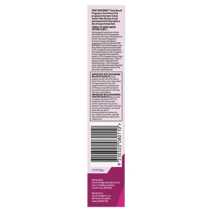 First Response Instream Pregnancy Test 1 Test