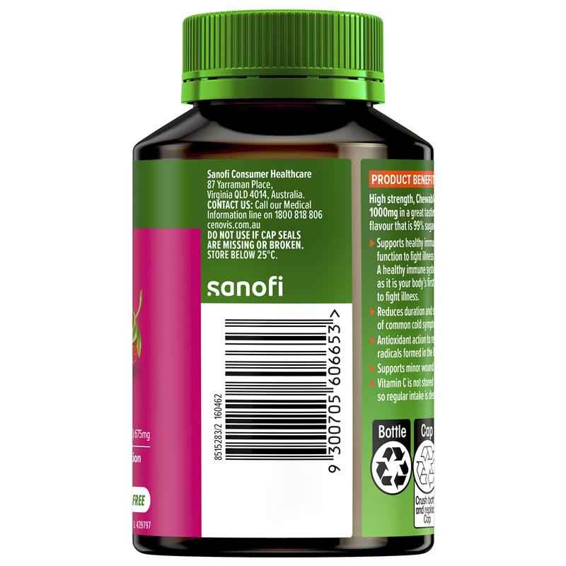 Chewable Vitamin C 1000mg Berry Flavour 60 Tablets