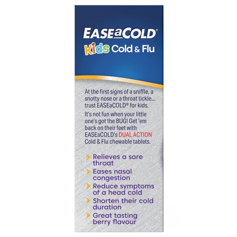 Ease a Cold & Flu Kids Berry 24 Chewable Tablets