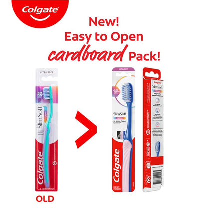 Colgate Toothbrush Slim Soft Orthodontic Exclusive Ultra Soft Bristles