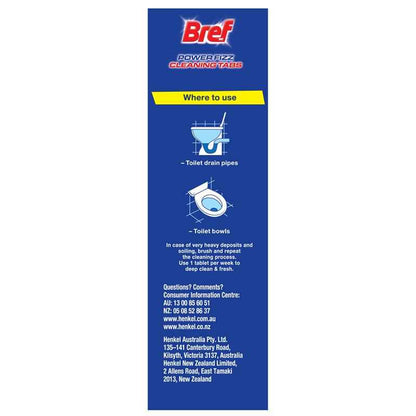 Bref Power Fizz Cleaning Tabs Lemon 8 Pack