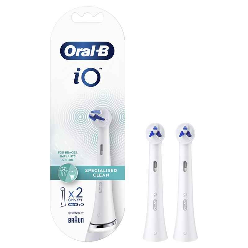 Oral B Power Toothbrush iO Specialised Clean Refills White 2 Pack