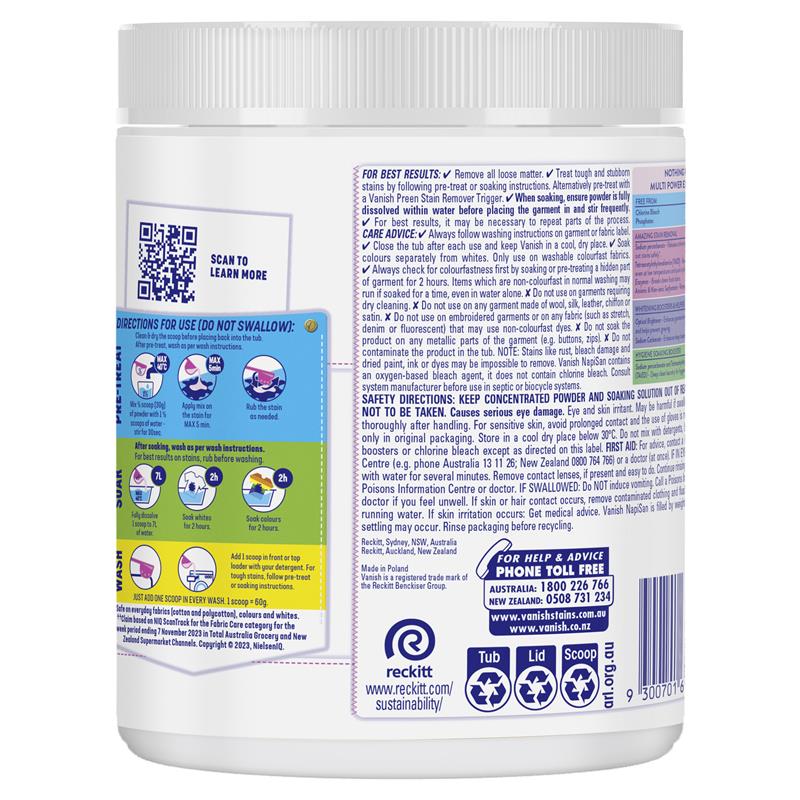 Vanish NapiSan Oxiaction Crystal White 1kg