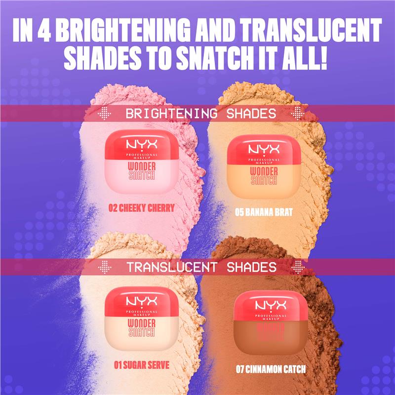 NYX Wonder Snatch Powder Cheeky Cherry Brightening Pink
