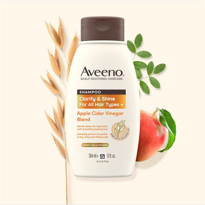 Aveeno Apple Cider Vinegar Clarifying Shampoo for Dull Hair 354mL