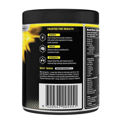 Vital Strength Pre Workout Powder Watermelon Smash 225g